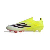 adidas F50 Elite Veterloze Kunstgras Voetbalschoenen (AG) Neongeel Zwart Rood