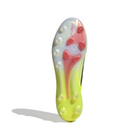 adidas F50 Elite Veterloze Kunstgras Voetbalschoenen (AG) Neongeel Zwart Rood