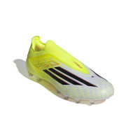adidas F50 Elite Veterloze Kunstgras Voetbalschoenen (AG) Neongeel Zwart Rood