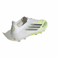 adidas F50 Sparkfusion Elite Low Gras / Kunstgras Voetbalschoenen (MG) Dames Wit Grijs Neongeel