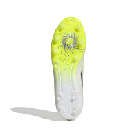 adidas F50 Sparkfusion League Low Gazon Naturel Artificiel Chaussures de Foot (MG) Femmes Blanc Gris Néon Jaune