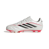 adidas Copa Pure IV Club Gazon Naturel Artificiel Chaussures de Foot (MG) Enfants Blanc Noir Rouge