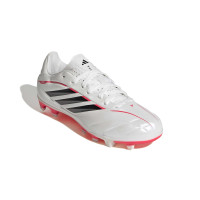 adidas Copa Pure IV Club Gazon Naturel Artificiel Chaussures de Foot (MG) Enfants Blanc Noir Rouge