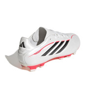 adidas Copa Pure IV Club Gazon Naturel Artificiel Chaussures de Foot (MG) Enfants Blanc Noir Rouge