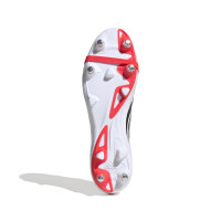 adidas Predator League FT Crampons Vissés Chaussures de Foot (SG) Rouge Blanc Noir