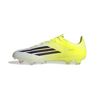 adidas F50 Pro Gras Voetbalschoenen (FG) Neongeel Zwart Rood
