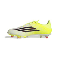 adidas F50 League IJzeren-Nop Voetbalschoenen (SG) Neongeel Zwart Rood