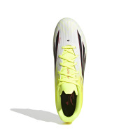 adidas F50 League Crampons Vissés Chaussures de Foot (SG) Néon Jaune Noir Rouge