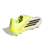 adidas F50 League IJzeren-Nop Voetbalschoenen (SG) Neongeel Zwart Rood