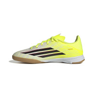 adidas F50 League Zaalvoetbalschoenen (IN) Kids Neongeel Zwart Rood