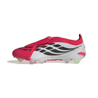 adidas Predator Elite FT Gazon Naturel Chaussures de Foot (FG) Rouge Blanc Noir