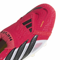 adidas Predator Elite FT Gazon Naturel Chaussures de Foot (FG) Rouge Blanc Noir