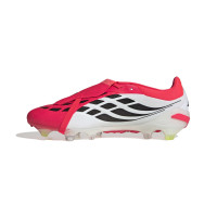 adidas Predator Pro FT Gazon Naturel Chaussures de Foot (FG) Rouge Blanc Noir