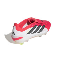 adidas Predator Pro FT Gazon Naturel Chaussures de Foot (FG) Rouge Blanc Noir