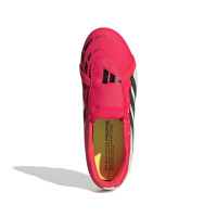 adidas Predator Club FT Gras / Kunstgras Voetbalschoenen (MG) Kids Rood Wit Zwart