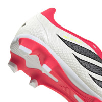 adidas Predator Club FT Gras / Kunstgras Voetbalschoenen (MG) Kids Rood Wit Zwart