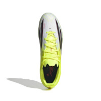 adidas F50 Pro Gazon Naturel Artificiel Chaussures de Foot (MG) Néon Jaune Noir Rouge
