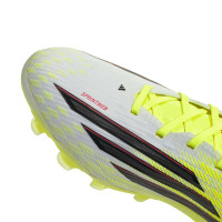 adidas F50 Pro Gazon Naturel Artificiel Chaussures de Foot (MG) Néon Jaune Noir Rouge