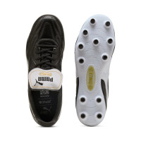 PUMA King Top Gras / Kunstgras Voetbalschoenen (MG) Zwart Goud Wit
