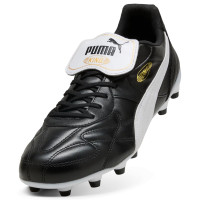 PUMA King Top Gras / Kunstgras Voetbalschoenen (MG) Zwart Goud Wit