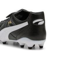 PUMA King Top Gras / Kunstgras Voetbalschoenen (MG) Zwart Goud Wit