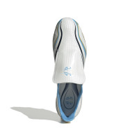 adidas F50 Tunit Messi Elite Gazon Naturel Chaussures de Foot (FG) Blanc Bleu Doré