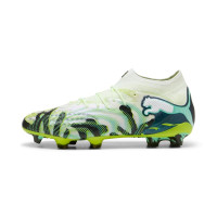 PUMA Future 9 Ultimate Gazon Naturel Chaussures de Foot (FG) Vert Noir Blanc