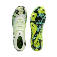 PUMA Future 9 Ultimate Creativity Gras Voetbalschoenen (FG) Groen Zwart Wit