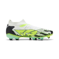 PUMA Future 9 Match Gazon Naturel Artificiel Chaussures de Foot (MG) Blanc Vert Noir