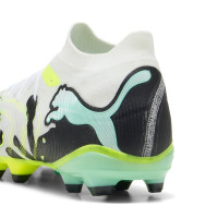 PUMA Future 9 Match Gazon Naturel Artificiel Chaussures de Foot (MG) Blanc Vert Noir