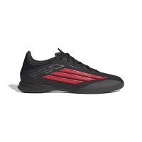 adidas F50 League Chaussures de Foot en Salle (IN) Noir Rouge Gris Foncé