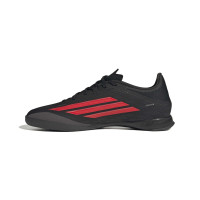 adidas F50 League Chaussures de Foot en Salle (IN) Noir Rouge Gris Foncé