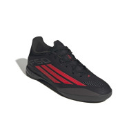 adidas F50 League Chaussures de Foot en Salle (IN) Noir Rouge Gris Foncé