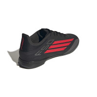 adidas F50 League Chaussures de Foot en Salle (IN) Noir Rouge Gris Foncé