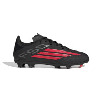 adidas F50 League Gazon Naturel Gazon Artificiel Chaussures de Foot (MG) Enfants Noir Rouge Gris Foncé