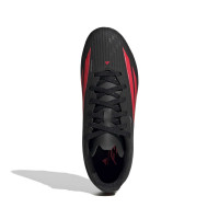 adidas F50 League Gazon Naturel Gazon Artificiel Chaussures de Foot (MG) Enfants Noir Rouge Gris Foncé