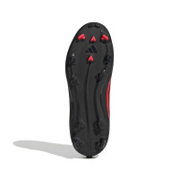 adidas F50 League Gazon Naturel Gazon Artificiel Chaussures de Foot (MG) Enfants Noir Rouge Gris Foncé