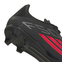 adidas F50 League Gazon Naturel Gazon Artificiel Chaussures de Foot (MG) Enfants Noir Rouge Gris Foncé