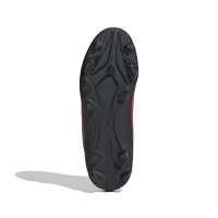 adidas F50 Club Mid Gazon Naturel Gazon Artificiel Chaussures de Foot (MG) Enfants Noir Rouge Gris Foncé