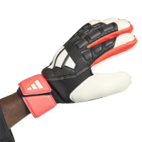 adidas Predator Match Fingersave Keepershandschoenen Zwart Wit Rood