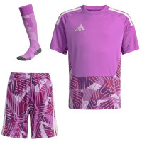 Kit de gardien de but à manches courtes adidas Tiro 26 Competition pour enfants, rose