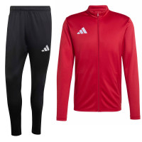 Survêtement zippé adidas Entrada 26 rouge et noir