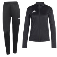 Survêtement adidas Entrada 26 à fermeture éclair intégrale pour Femmes, noir et blanc