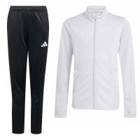 Survêtement adidas Entrada 26 à fermeture éclair intégrale pour Enfants, gris et noir