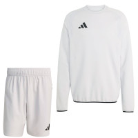 Short de jogging adidas Tiro Travel gris noir