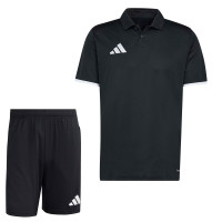 Ensemble d'entraînement adidas Entrada 26 Polo noir et blanc