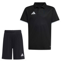 Ensemble d'entraînement adidas Entrada 26 Polo pour Enfants, noir et blanc