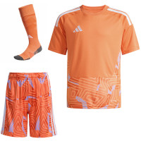 Kit de gardien de but à manches courtes adidas Tiro 26 Competition pour enfants, orange