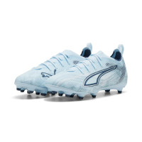 PUMA Ultra 6 Pro Gazon Naturel Artificiel Chaussures de Foot (MG) Enfants Bleu Clair Bleu Blanc
