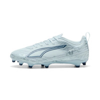 PUMA Ultra 6 Play Gazon Naturel Artificiel Chaussures de Foot (MG) Enfants Bleu Clair Bleu Blanc